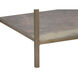 Concord 48 X 16.25 inch Clear / Antique Brass Console Table